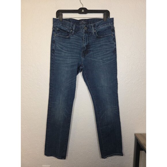 Lucky Brand 410 Athletic Fit Jeans Men’s 32x32 Casual Stretch Dark Wash Zip - Picture 1 of 6